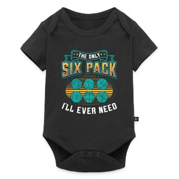 Das Einzige Sixpack, Den Ich Je Brauchen Werde - Baby Premium Kurzarmbody - Schwarz - Vorne