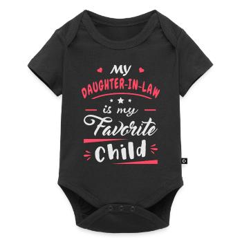My daughter in law is my favorite child - Baby Premium short-sleeve bodysuit - black - Front