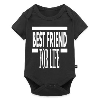 bester Freund Beste Freunde Kumpel Geschenkidee - Baby Premium Kurzarmbody - Schwarz - Vorne