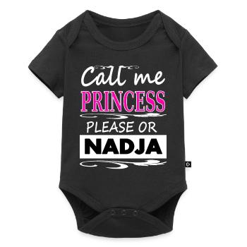 Je suis Nadja Princess Nadja Girl Gift - Body à manches courtes Premium Bébé - noir - Devant