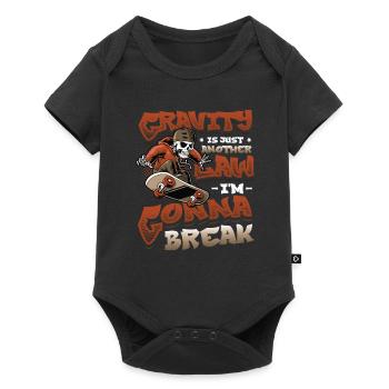 Skateboard Halfpipe, Tricks, Skateboarding - Baby Premium Kurzarmbody - Schwarz - Vorne