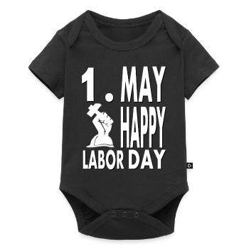 May 1 Day Holiday May 1 Holiday Workers Free - Baby Premium short-sleeve bodysuit - black - Front