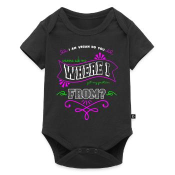 cool birthday present idea birthday present - Baby Premium short-sleeve bodysuit - black - Front