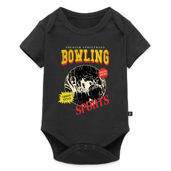 Bowling Bowling Bowling Ball Quilles Joueurs de bowling - Body à manches courtes Premium Bébé - noir - Devant