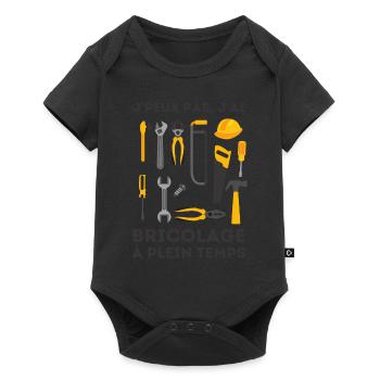 Bricoleur à plein temps - Body à manches courtes Premium Bébé - noir - Devant