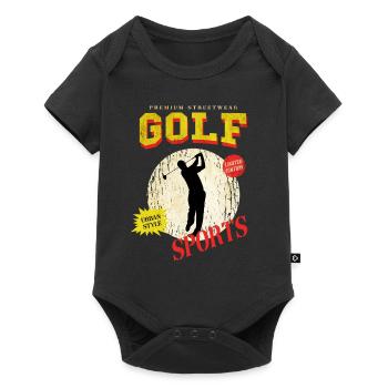 Golf Golfing Golfers Sports Hobby Club Vintage - Baby Premium short-sleeve bodysuit - black - Front