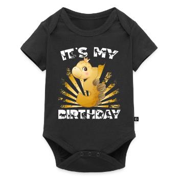 C’est mon anniversaire, 3ème anniversaire, joyeux anniversaire - Body à manches courtes Premium Bébé - noir - Devant