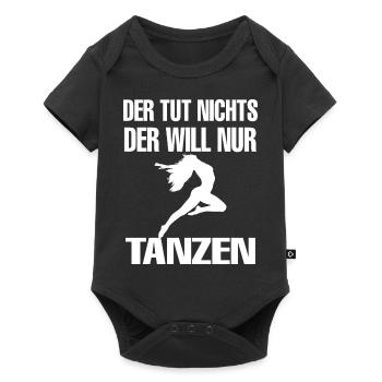 Dancing Dance Music - Baby Premium Kurzarmbody - Schwarz - Vorne