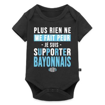 Rugby Bayonne cadeau supporter bayonnais - Body à manches courtes Premium Bébé - noir - Devant