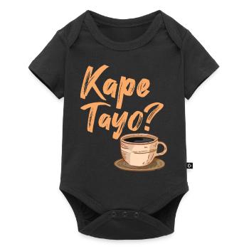 Kape Tayo Kaffeedesign für stolze Pinoys - Baby Premium Kurzarmbody - Schwarz - Vorne