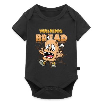 Walking Bread, drôle de costume d’Halloween - Body à manches courtes Premium Bébé - noir - Devant