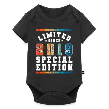 Limited Edition since 2019 Geburtstag Geschenk - Baby Premium Kurzarmbody - Schwarz - Vorne