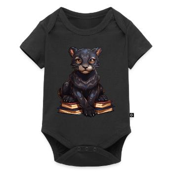 Panther - Baby Premium short-sleeve bodysuit - black - Front