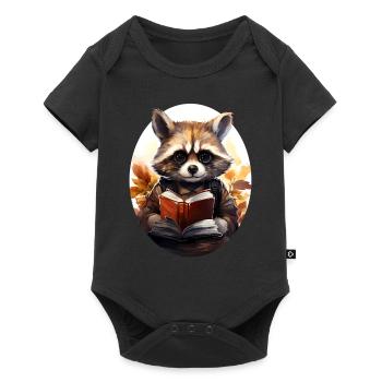 Raton laveur - Body à manches courtes Premium Bébé - noir - Devant