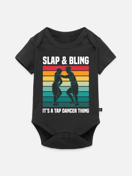 Stepptanz - Baby Premium Kurzarmbody - Schwarz