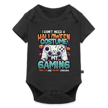 Spooky gaming skills for Halloween - Baby Premium short-sleeve bodysuit - black - Front