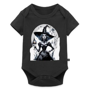 sorcière classique 1 - Body à manches courtes Premium Bébé - noir - Devant