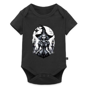 sorcière classique 16 - Body à manches courtes Premium Bébé - noir - Devant