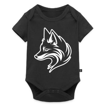 Fox Animal - Baby Premium short-sleeve bodysuit - black - Front