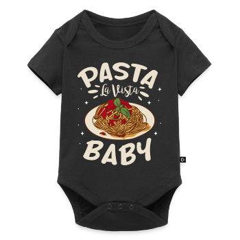 pasta la vista baby Design pour un amateur de pâtes - Body à manches courtes Premium Bébé - noir - Devant
