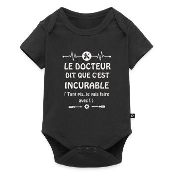 Amour fou du bricolage - Body à manches courtes Premium Bébé - noir - Devant