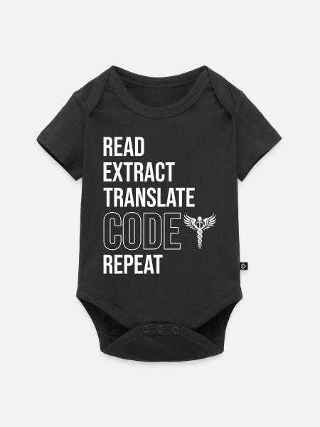 Kodierfachkraft - Baby Premium Kurzarmbody - Schwarz