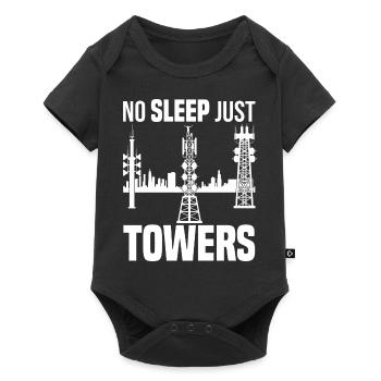 Industrieklettern | Industriekletterer Geschenk - Baby Premium Kurzarmbody - Schwarz - Vorne