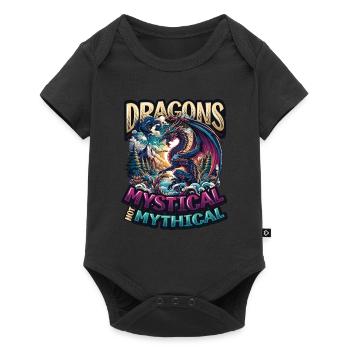 Dragon Lovers Fantasy World Dragons - Baby Premium short-sleeve bodysuit - black - Front
