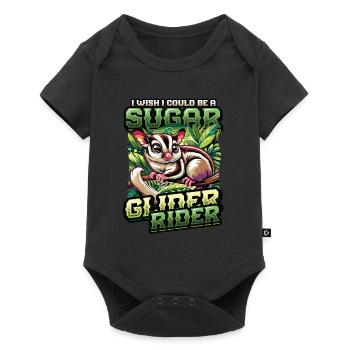 Australian Sugar Glider Short-headed Gliders - Baby Premium short-sleeve bodysuit - black - Front