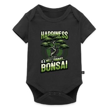 Japanese Bonsai - Baby Premium short-sleeve bodysuit - black - Front