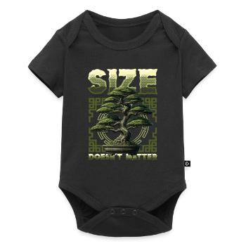 Growing Bonsai Small Japanese Bonsai Tree - Baby Premium short-sleeve bodysuit - black - Front