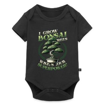 Growing Bonsai Trees Superpower Japanese Bonsai - Baby Premium short-sleeve bodysuit - black - Front
