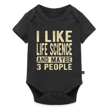 Dicton des sciences de la vie - Body à manches courtes Premium Bébé - noir - Devant