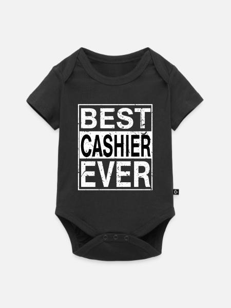 Bestes Kassierer-Geschenk aller Zeiten - Baby Premium Kurzarmbody - Schwarz