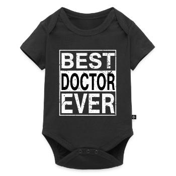Meilleur médecin jamais médecin cadeau - Body à manches courtes Premium Bébé - noir - Devant