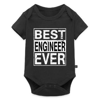 Meilleur ingénieur de tous les temps ingénieur cadeau - Body à manches courtes Premium Bébé - noir - Devant