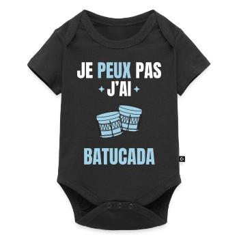 je peux pas j'ai batucada - Body à manches courtes Premium Bébé - noir - Devant