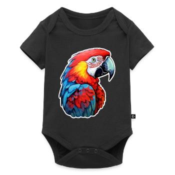 Perroquet - Body à manches courtes Premium Bébé - noir - Devant