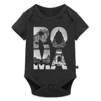 Rome Italie - Body à manches courtes Premium Bébé - noir - Devant