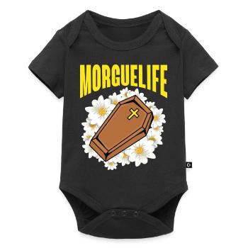 Morguelife Embaumeur Pompes Funèbres - Body à manches courtes Premium Bébé - noir - Devant