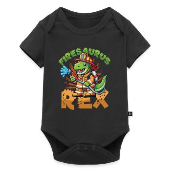 Firesaurus Rex Fire Brigade Dinosaur Adventure - Body à manches courtes Premium Bébé - noir - Devant
