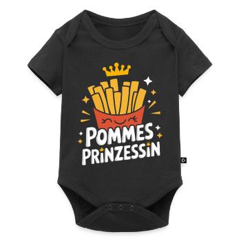 Frites, frites, restauration rapide - Body à manches courtes Premium Bébé - noir - Devant