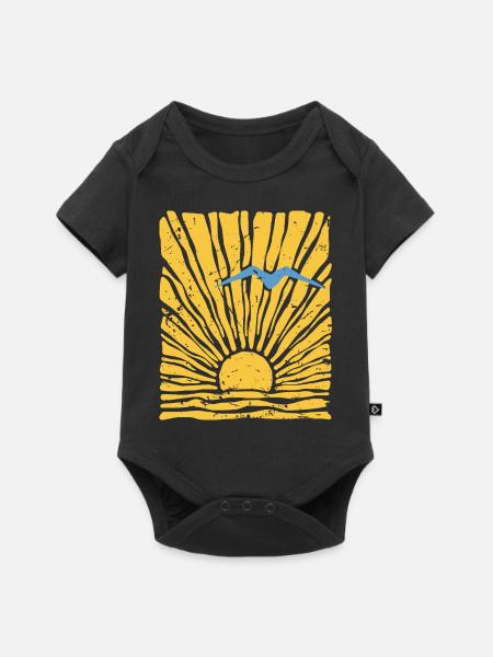 Sonne - Baby Premium Kurzarmbody - Schwarz