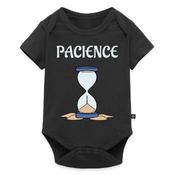 Sablier pacience - Body à manches courtes Premium Bébé - noir - Devant