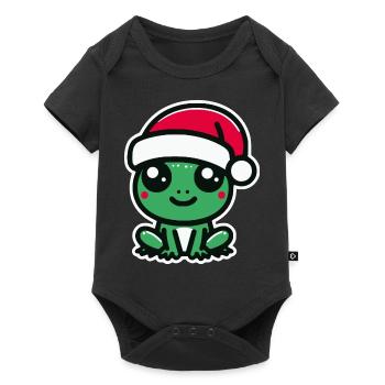 Christmas Frog - Baby Premium short-sleeve bodysuit - black - Front