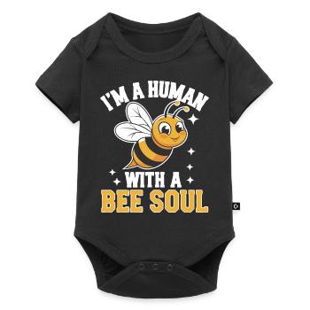 abeille abeille apicultrice abeille abeille - Body à manches courtes Premium Bébé - noir - Devant