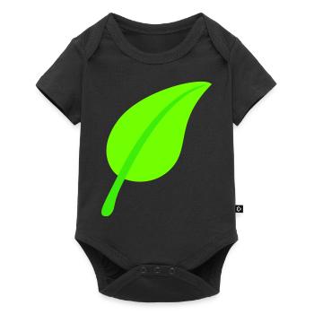 Green Beautiful Leaf Eco Spring Summer Nature - Baby Premium short-sleeve bodysuit - black - Front