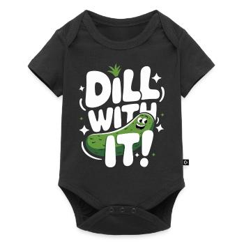 Cucumber Pickle Pickle Food Dill - Baby Premium short-sleeve bodysuit - black - Front