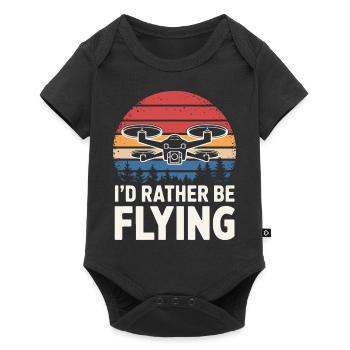 Drones Pilote Quadricoptère Drone - Body à manches courtes Premium Bébé - noir - Devant