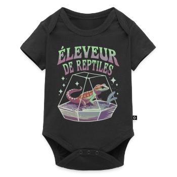 Éleveur de reptiles - Body à manches courtes Premium Bébé - noir - Devant